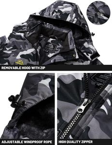 Vestes de ski d'hiver pour hommes Respirantes Séchage rapide Grande taille Imperméables Manteaux en coton Isolés Thermiques Veste de snowboard Parka - Product Image 4