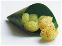 Gâteau à la vapeur de farine de blé congelée rôtie du Vietnam de haute qualité Pandan et tapioca de noix de coco gâteau à la vapeur de farine de blé cuit au four