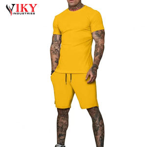 Conjunto de Pantalones Cortos y Camiseta para Hombre, Talla Grande, Personalizable con Logotipo, para Gimnasio y Fitness, Verano, Venta al Por Mayor - Product Image 4