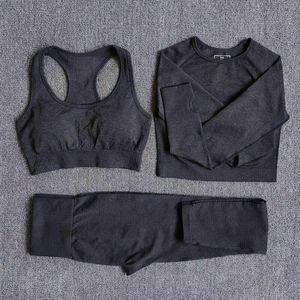 Conjunto de Yoga para mujer, Etiqueta Privada, 2 piezas, moda deportiva, cintura elástica, Fitness, conjunto de cremallera para mujer, conjuntos de Yoga personalizados para Fitness - Product Image 2