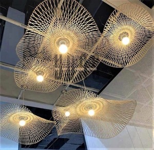 Wholesale Handicraft Wooden Wicker Lampshade <b>Bamboo</b> Lampshade Natural Pendant <b>Light</b> Home Decoration From Vietnam - Product Image 5