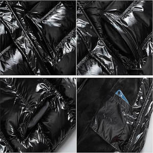 2025 Moda Logotipo personalizado Diseño de invierno Pana con botón Diseño de color elegante Chaqueta de estilo simple informal - Product Image 6