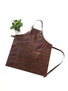 Waterproof Wholesale Exporter of Top Grade BBQ <b>Cooking</b> Leather <b>Apron</b> at Best Price LAN-0034 - Product Image 3