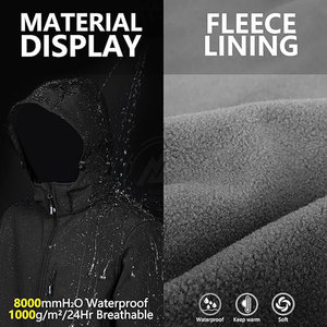 Vente en gros de logo personnalisé Veste softshell d'hiver écologique réversible pour hommes en polyester respirant pour l'extérieur - Product Image 5