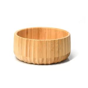 Bol de service élégant en bambou pour restaurant restauration buffet cuisine hôtel salle à manger collation aux fruits salade pain table usage alimentaire - Product Image 5