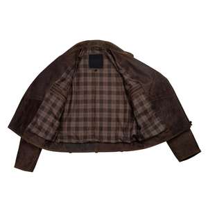 Venta caliente Chaqueta de cuero occidental Cuero genuino Hecho a mano Calidad Premium Chaqueta de cuero de vaca Cuero de vaca - Product Image 2