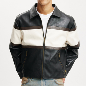 Wholesale Price New Models Men's Genuine Leather Bomber Jackets Stand Custom Made Top Selling Winter Jacket Windproof Breathable - Product Image 1