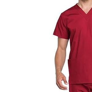 ชุดสครับทางการแพทย์แบบยูนิเซ็กซ์ยอดนิยม ปรับแต่งได้ตามต้องการ น้ำหนักเบา สวมใส่ง่าย ระบายอากาศได้ดี สวมใส่สบาย ผ้าวอร์สเตดยืดหยุ่น รับผลิตแบบ OEM - Product Image 6