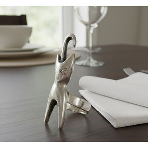 Elegant <b>Silver</b> Plated <b>Napkin</b> Ring Holder Animal Figurine Design Wholesale Metal Tableware For Formal Dining & Events Great Price - Product Image 6