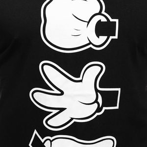 T-shirt streetwear pour homme, style graffiti personnalisé, style urbain, écologique, respirant, coupe ample, hip-hop, épaules tombantes, 100% - Product Image 6