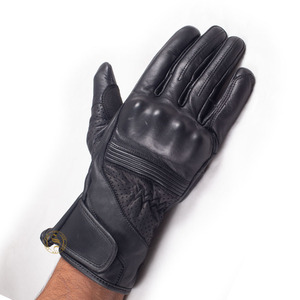 Gants en cuir pour vêtements de moto Personnaliser les coussinets durs de paume Personnaliser les gants en cuir à bas prix d'usine - Product Image 6