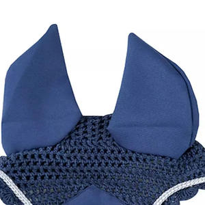 Venta al por mayor personalizar el diseño de alta calidad Horse Fly Control Ear Bonnet Horse Riding Ear Bonnet OEM Proveedor Precio al por mayor - Product Image 2