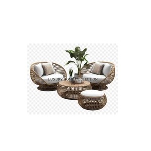 Accesorios de jardín, juego de sofá y mesa, superventas, único, nuevo, elegante, para el hogar, muebles decorativos de ratán, juego de sofá, precio asequible - Product Image 5