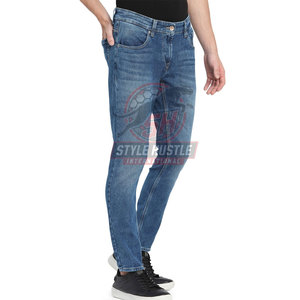 Pantalones vaqueros al por mayor con MOQ bajo para hombre, pantalones vaqueros de diseño personalizado de última moda para la venta - Product Image 3