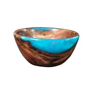 Portable grand récipient alimentaire bol de fruits en bois Table de mariage haute qualité qualité servant des aliments bol en bois naturel - Product Image 3