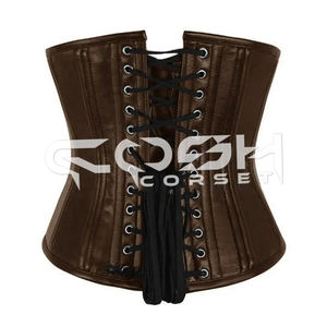 Corsé Underbust De Cuero Waspie Con 26 Huesos De Acero - Product Image 6