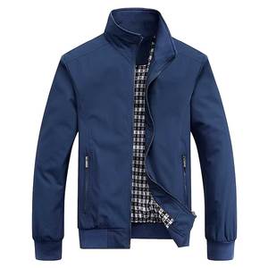 High Quality Bomber Jacket 100% Polyester Men Button <b>Down</b> Jackets Quick Dry Windproof Bomber Short Bomber Jacket Breathable - Product Image 1