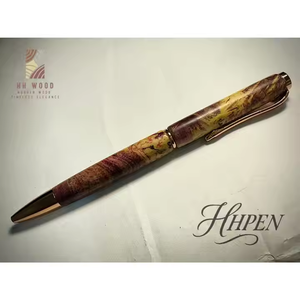 Fait à la main personnalisé exotique café ronce bois 0.7mm stylo à bille cadeau exécutif pour l'écriture - Product Image 4