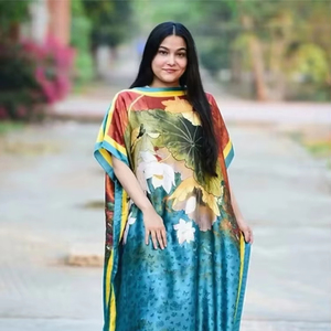 กระโปรงยาวพิมพ์ลายดอกไม้, ใหม่ฤดูร้อน2025กระโปรงยาวแบบลำลองมาเลย์เซียชุดมุสลิมมุสลิมสำหรับฤดูใบไม้ร่วง - Product Image 3