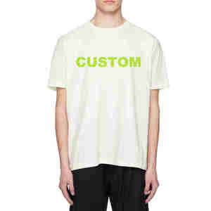 Camiseta informal de Algodón 100% con logotipo personalizado, camiseta de lavado ácido de gran tamaño para hombres y mujeres, camiseta bordada con diseño personalizado Unisex - Product Image 5