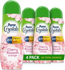Cristaux Purex, booster de parfum pour le lavage, fleur de cerisier et gingembre, 21 oz (paquet de 4), fraîcheur longue durée et élimination des odeurs - Product Image 5