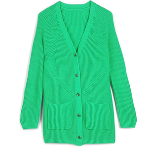 New Design Custom Made OEM Women's Premium Quality V-neck Full Sleeve <b>Cardigan</b> <b>Sweaters</b> Breathable Wholesale Price - Product Image 3