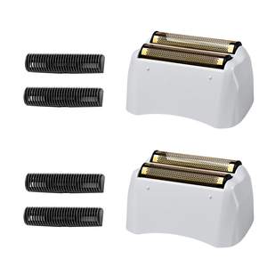 2 Paquetes de Repuesto de Láminas y Cuchillas para Afeitadora Eléctrica, Diseño de Doble Cuchilla para Uso Facial, Color Dorado - Product Image 3
