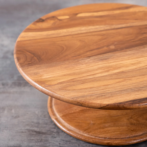 Round Acacia Wooden Cake Stand and Cupcakes <b>sweet</b> pastries serving Stand Tray Tools for home Decor <b>party</b> kitchen accessories - Product Image 3