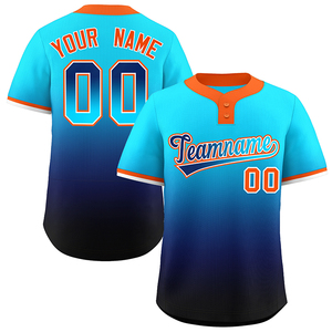 Maillot de baseball pour homme avec logo brodé personnalisé, nom, couleur dégradée, imprimé numérique, maille en polyester respirante, taille américaine - Product Image 2