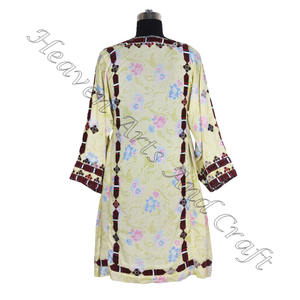 Real bordado de seda estilo afgano vestido colección de Vintage bordado a mano BANJARA Balochi vestidos real viejo afgano kuchi - Product Image 2