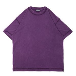 Camiseta Vintage con gráfico personalizado para hombre, ropa de calle de gran tamaño, camisetas de lavado ácido para hombre, camisetas de talla grande de peso pesado para hombre - Product Image 2