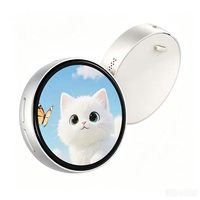 Badge numérique magnétique intelligent personnalisé avec écran tactile TFT rond de 1,85 pouce, badge animé pour cosplay d'anime, exposition