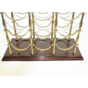 Estantes para Botellas de Vino de Madera y Metal Reutilizables y Compactos para Apartamentos Pequeños y Condominios - Duraderos y Portátiles - Product Image 4