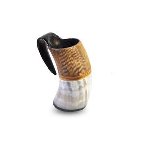 Tasse à boire faite à la main avec des tons de couleur naturelle et une texture artisanale adaptée aux jeux de rôle fantastiques ou aux événements médiévaux - Product Image 5