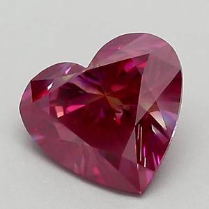 Vente en gros de diamants de laboratoire de 2,00 carats, taille cœur, fantaisie, rubis rose, VS1, IGI, en vrac, pour fabricant de bagues, prix d'usine - Product Image 5
