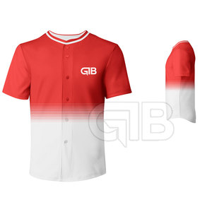Vêtements de sport, maillot de baseball uni, séchage rapide, respirant, coupe ajustée, unisexe, 100% polyester - Product Image 4