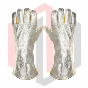 ถุงมือหนังทนความร้อนสำหรับงานเชื่อม ยอดนิยม 7 ออนซ์ 16 นิ้ว ป้องกันไฟฟ้าสถิต - Product Image 5