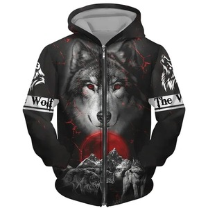 2025 Men's Cotton Pullover Hoodies New Style Embroidered Zipper Sublimation Printed Breathable Customizable Design - Product Image 5