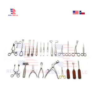 Ortho Set 25-Mảnh Của Nhãn Hiệu Hoạt Động Chỉnh Hình Cắt Kéo Backhaus Khăn Mallet Grestractor Kẹp Khai Thác Xương Chip Xương Sườn Cho - Product Image 1