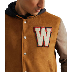 แจ็คเก็ตวาร์ซิตี้คุณภาพสูงแบบยูนิเซ็กส์ แขนเสื้อตัดสีสไตล์เบสบอล กันน้ำ กันลม ระบายอากาศได้ดี เหมาะสำหรับฤดูหนาว มีโลโก้ด้านหน้า - Product Image 2