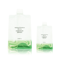 Pochettes souples personnalisées de 50 ml et 100 ml pour jus, boissons et aliments – Sachets plastiques à bec verseur pour liquides et boissons – Pochettes verticales pour boissons