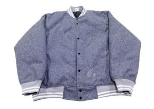 Veste Letterman d'hiver à col montant en laine de qualité supérieure pour hommes Design personnalisé Logo avant broderie Applique écologique - Product Image 3