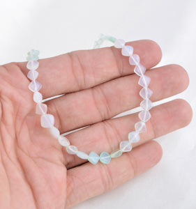 ลูกปัดโอปอลสีน้ำเงินทรงสี่เหลี่ยมเรียบแบบธรรมชาติ สำหรับทำเครื่องประดับอัญมณี สร้อยคอ - Product Image 4