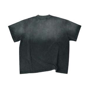 Camiseta Unisex Personalizada Oversize con Lavado Ácido, Estilo Urbano para Hombre, Efecto Desgastado Vintage con Lavado a la Piedra, Modelo 2026 - Product Image 2