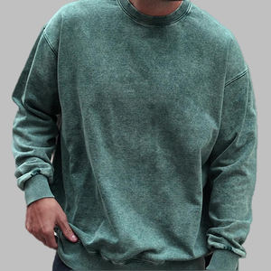 สเวตเชิ้ตแขนยาวสำหรับผู้ชายเสื้อสเวตเชิ้ตคอตตอนผสมพิมพ์ลายโลโก้ตามสั่ง - Product Image 4