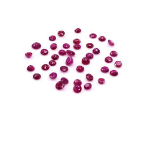 Rubis naturels de Birmanie non traités, calibrés, 3 mm, ronds, facettés, taille marquise, pierres précieuses en vrac, couleur rouge, pour accessoires de bijouterie - Product Image 4
