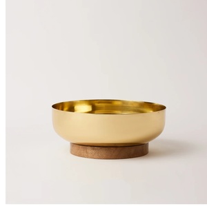 ชามโลหะวางกลางจานสีทองและฐานหินอ่อนดีไซน์ทันสมัยขนาดและสีที่กำหนดเองได้ - Product Image 6