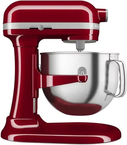 Prêt à être expédié Batteur sur socle KitchenAid d'origine de 7 pintes avec batteur Flex Edge Rouge Empire. - Product Image 4