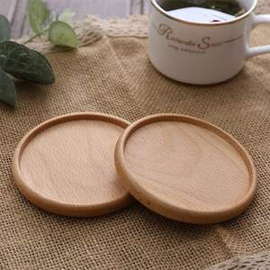 Posavasos Modernos y Duraderos Resistentes al Calor para Tazas de Té y Café, Decoración de Madera de Nogal, Posavasos Cuadrados y Redondos para Bebidas - Product Image 3