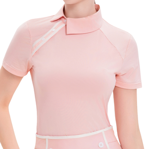 Fit Polo Camisas de golf para mujeres Dry Fit Activewear Algodón Manga corta para deportes y ropa de golf Ropa OEM ODM - Product Image 4